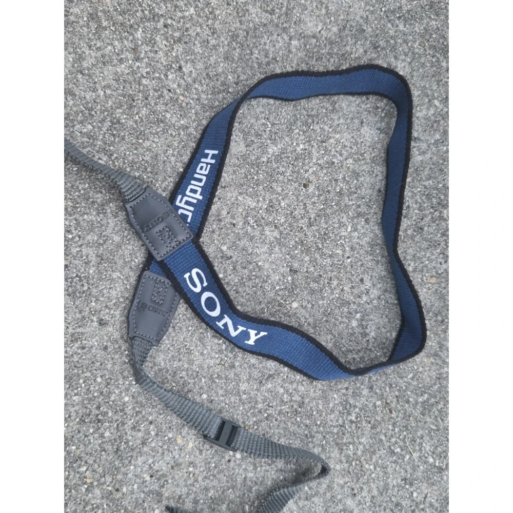 Genuine Vintage Sony Handycam Camcorder Neck Strap Blue